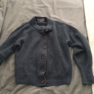 Everlane The Cropped Alpaca Cardigan